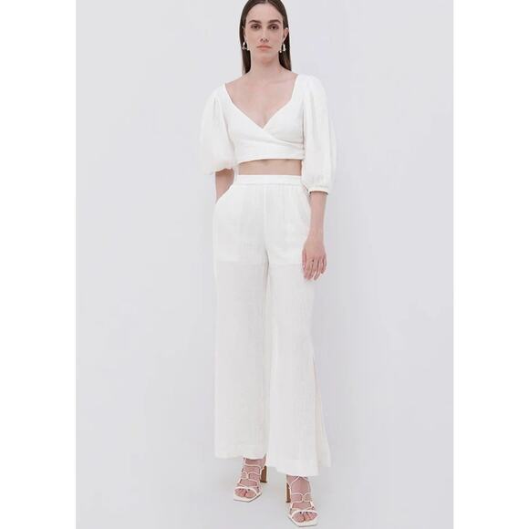 NWT MSRP$285 Embry Cotton Gauze Coverup Pants sz M - Picture 1 of 6